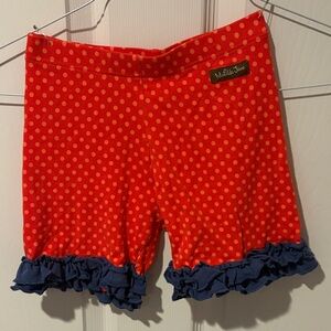 Matilda Jane Red and Blue Polka Dot Shorts